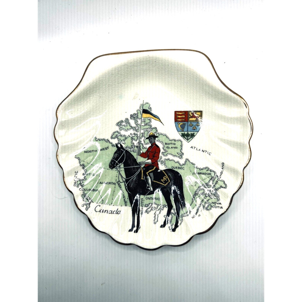 Royal Canadian Mounted Police RCMP Souvenir Plate Canada Sandland Ware England